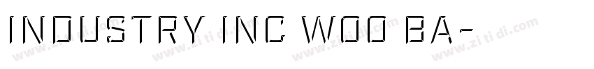 Industry Inc W00 Ba字体转换